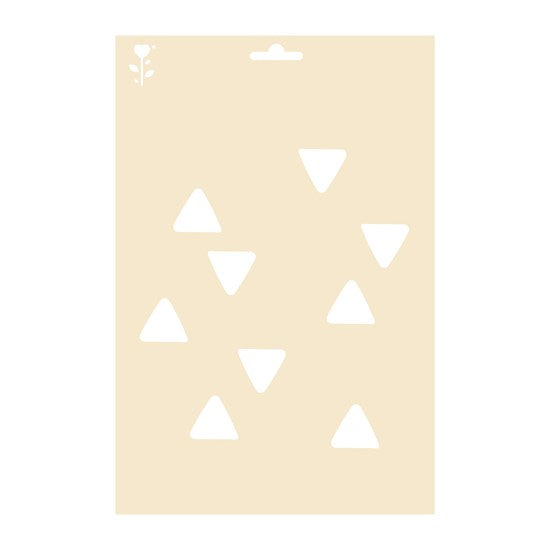 Pochoir a4 geometrique triangles