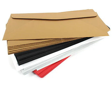 Package of blank envelopes - #10 - RED