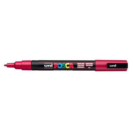 Marqueur posca conique pc-3m rouge foncé