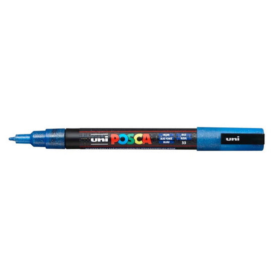 Posca Marker PC-3M Bullet Tip Glitter Blue