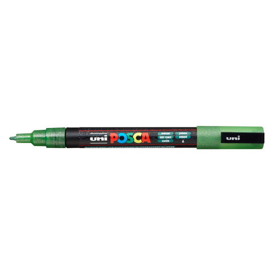 Posca Marker PC-3M Bullet Tip Glitter Green
