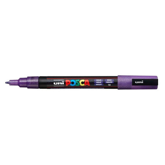 Posca Marker PC-3M Bullet Tip Glitter Violet