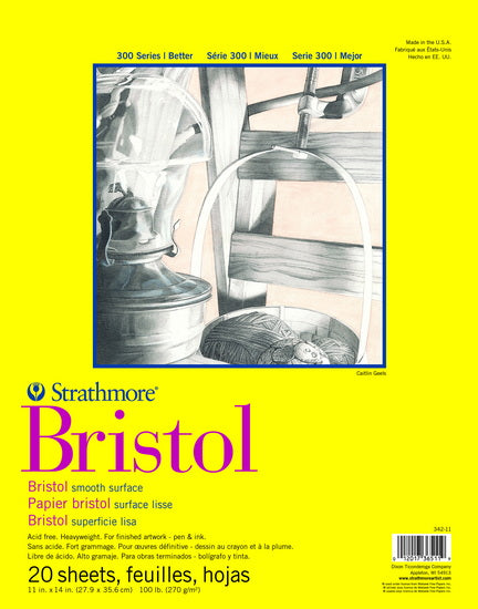 Bristol paper pad - smooth - 11x14in (20s)