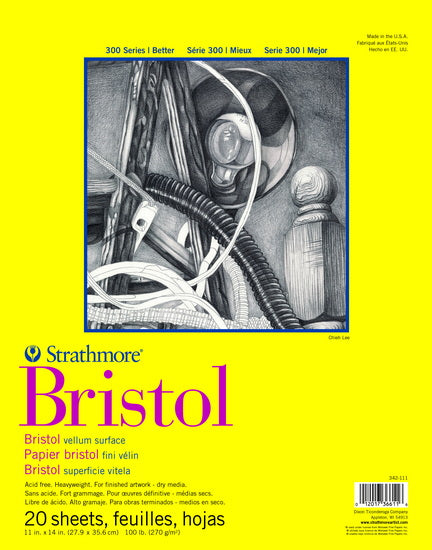 Bristol paper pad - vellum - 11x14in (20s)