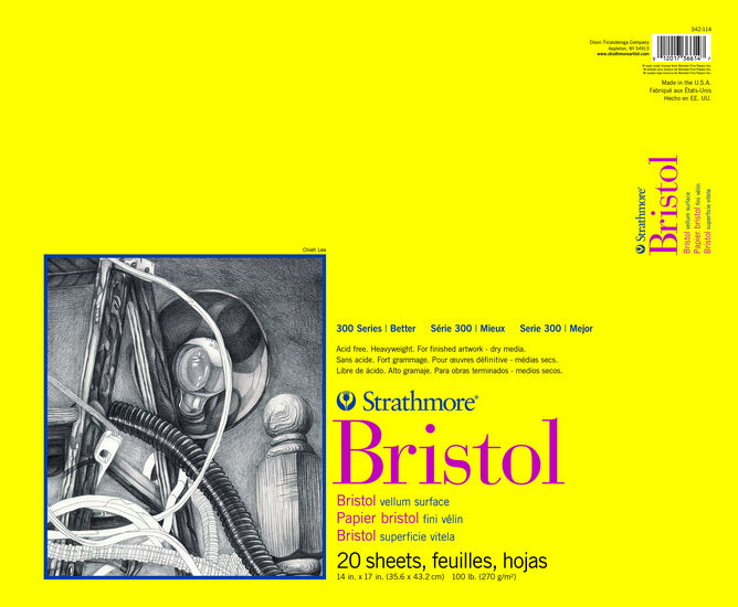 Bristol paper pad - vellum - 14x17in (20s)