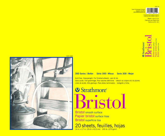 Bristol paper pad - smooth - 14x17in (20s)