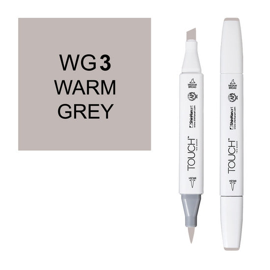 Marqueur Touch pointe pinceau gris chaud no.3