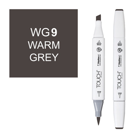 Marqueur Touch pointe pinceau gris chaud no.9