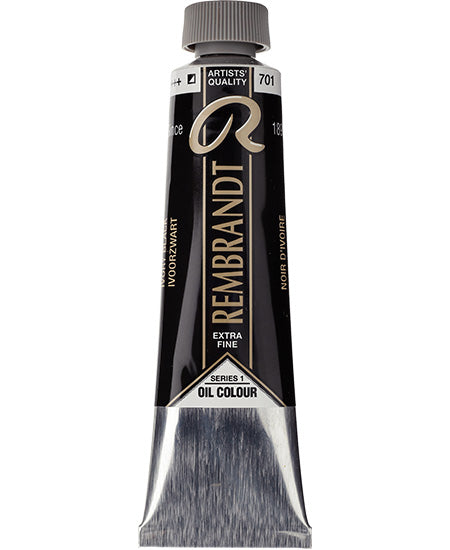 Rembrandt OIl  Ivory Black - 40ML Series 1