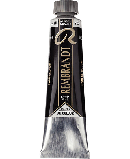 Rembrandt OIl  Lamp Black - 40ML Series 1