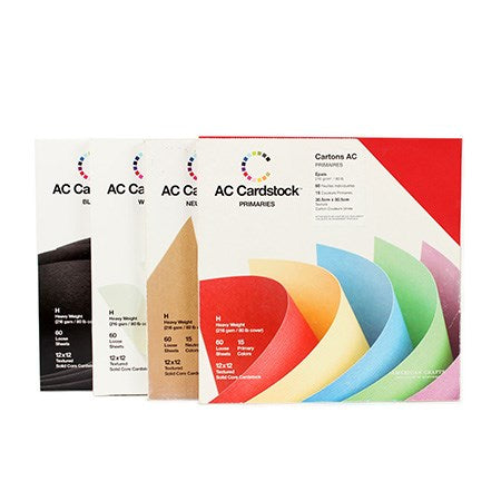 Set of 12x12 in cardstock sheets