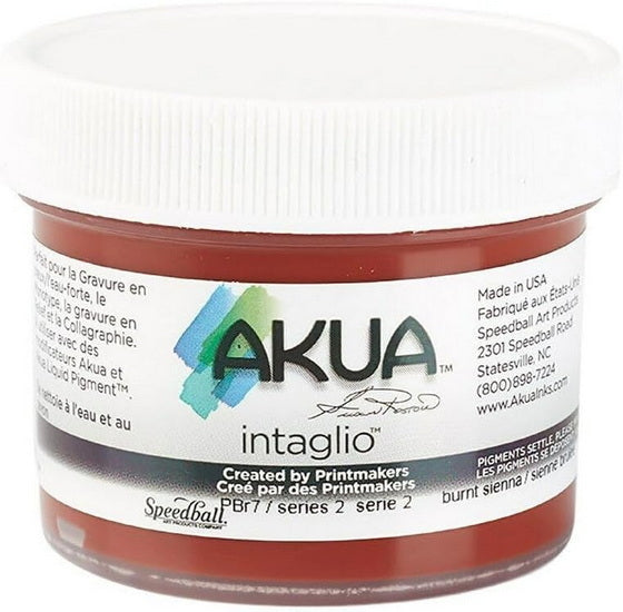 Intaglio ink - burnt sienna - 2oz