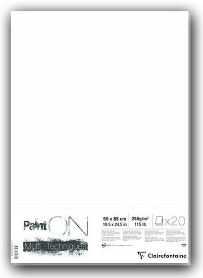 Paint'ON Mixed Media Sheet - 50 x 65 cm White