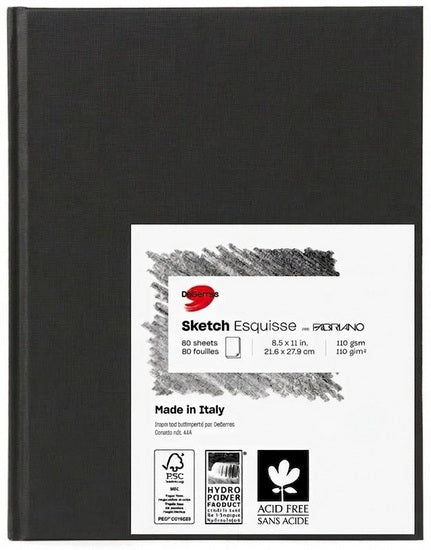 Sewn sketchbook - 8.5x11in (80s)