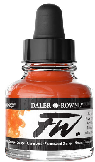 Acrylic ink - fw artists' - 29ml - fluorescent orange