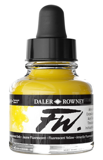 Acrylic ink - fw artists' - 29ml - fluorescent yellow