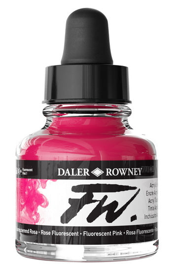 Acrylic ink - fw artists' - 29ml - fluorescent pink
