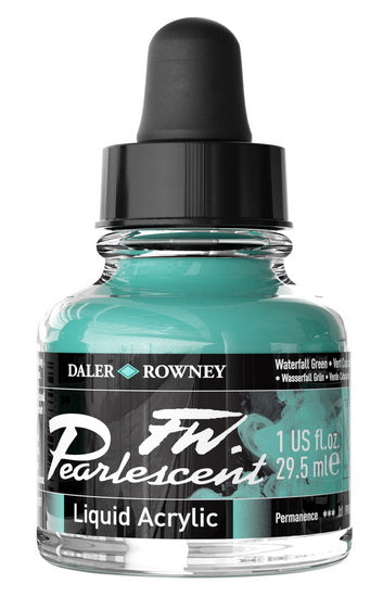Acrylic ink - fw pearlescent - 29ml - cascade green