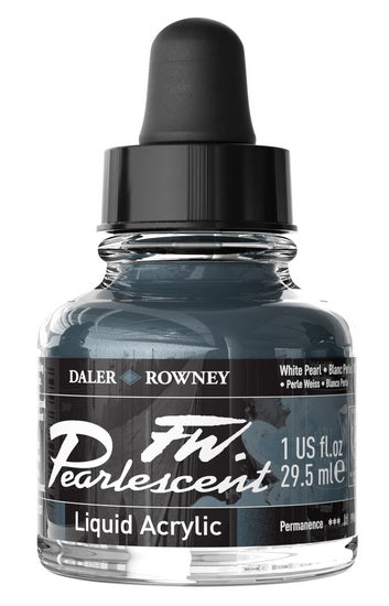 Acrylic ink - fw pearlescent - 29ml - white pearl