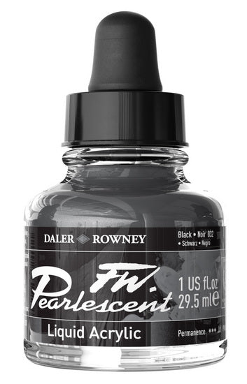 Acrylic ink - fw pearlescent - 29ml - black