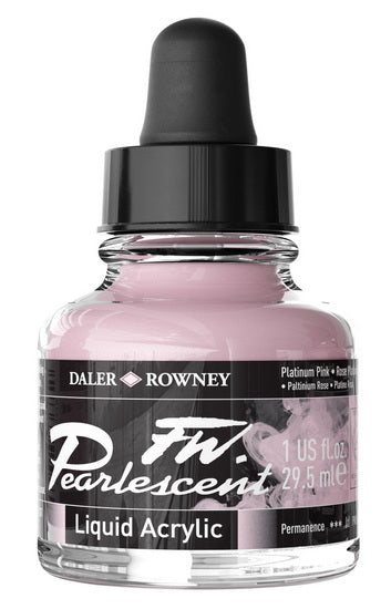 Acrylic ink - fw pearlescent - 29ml - platinum pink
