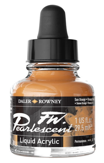 Acrylic ink - fw pearlescent - 29ml - orange sun