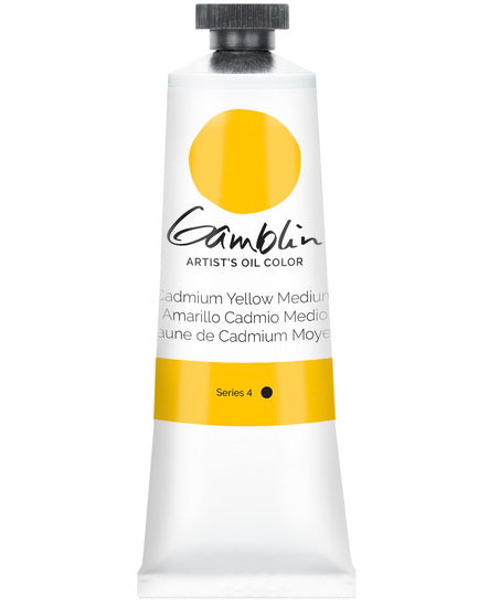 Huile jaune cadmium moyen - 37ml série 4