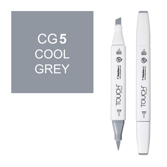 Marqueur Touch pointe pinceau gris froid no.5
