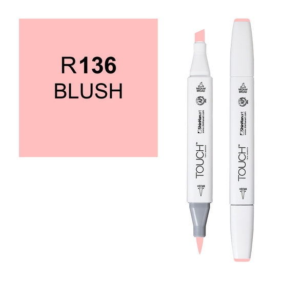 Marqueur Touch pointe pinceau rose poudré