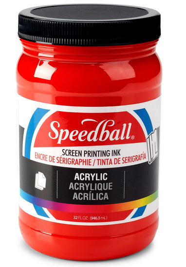 Screen printing ink - medium red - 32oz