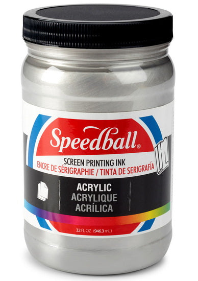 Screen printing ink - silver - 32oz