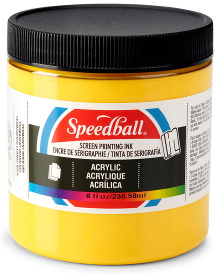 Screen printing ink - medium yellow - 8oz