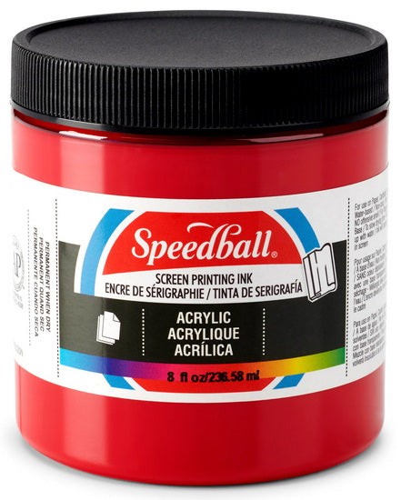 Screen printing ink - dark red - 8oz