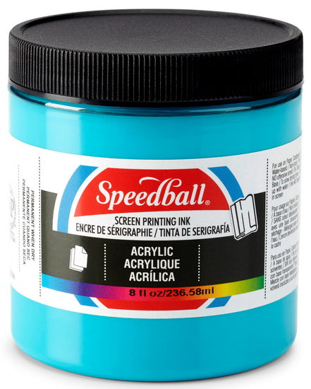 Screen printing ink - peacock blue - 8oz