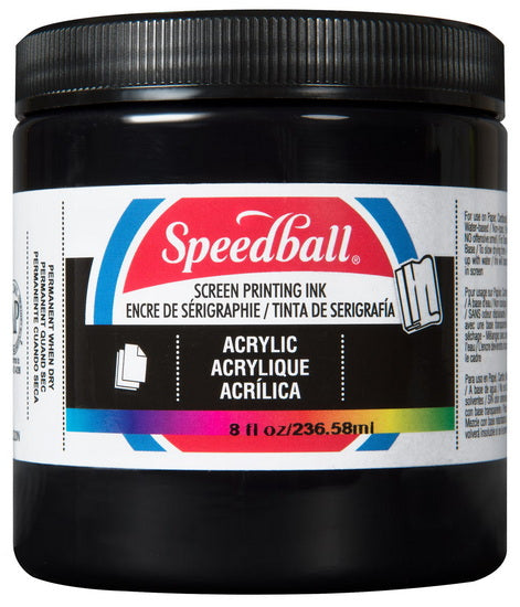 Screen printing ink - black - 8oz