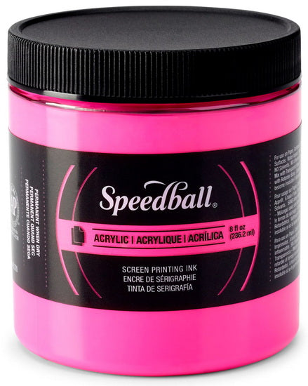 Screen printing ink - fluorescent magenta - 8oz
