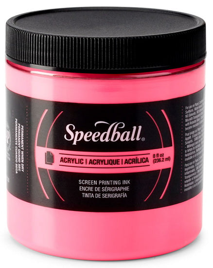 Encre sérigraphie - rose fluo - 8oz