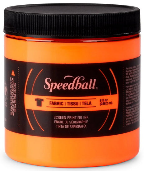 Screen printing ink - textile - fluo orange - 8oz