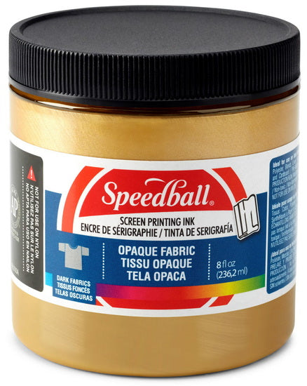 Screen printing ink - textile - gold - 8oz