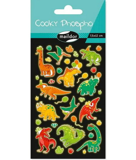 Autocollants phosphorescents Cooky : Dinosaures