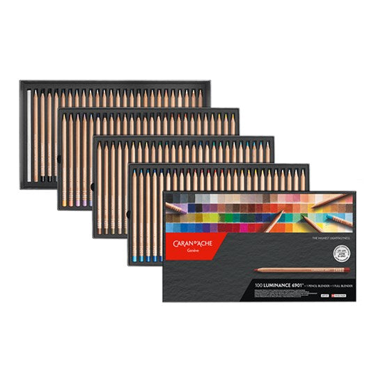 Set of 100 Colored Pencils Luminance 6901