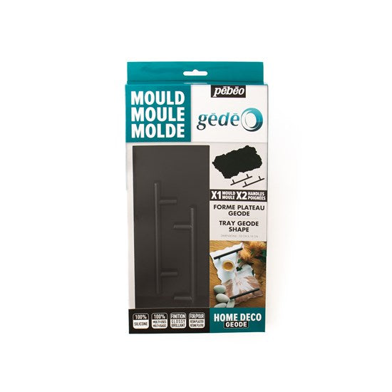 Moule en silicone - gédéo - plateau géode