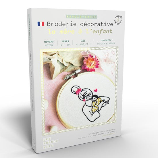Kit broderie décorative - « la mère à l’enfant »