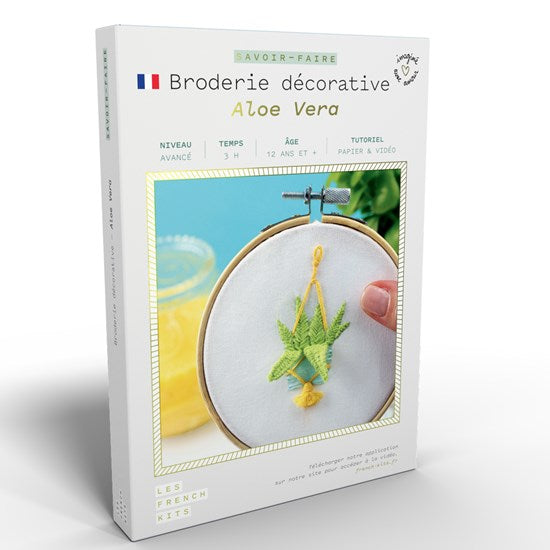 Kit broderie décorative - « aloe vera »