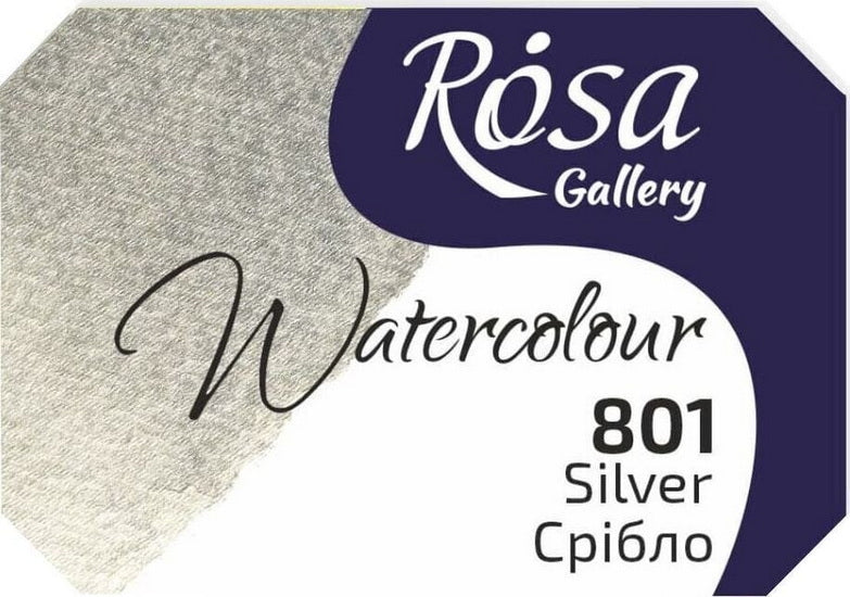 Watercolor fine art quality 2.5 ml - silver
