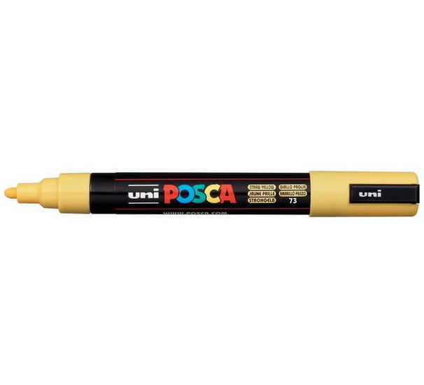 Posca Marker PC-5M Bullet Tip Straw Yellow