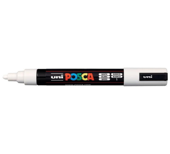 Posca Marker PC-5M Bullet Tip White
