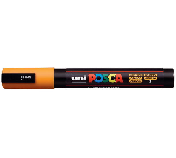 Marqueur posca conique pc-5m jaune vif