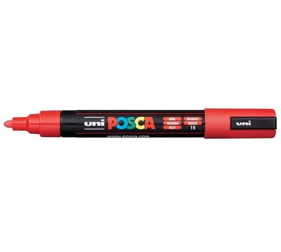 Marqueur posca conique pc-5m rouge