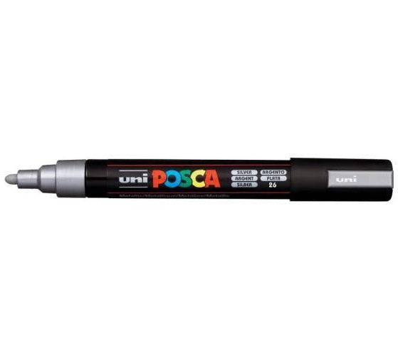 Posca Marker PC-5M Bullet Tip Silver